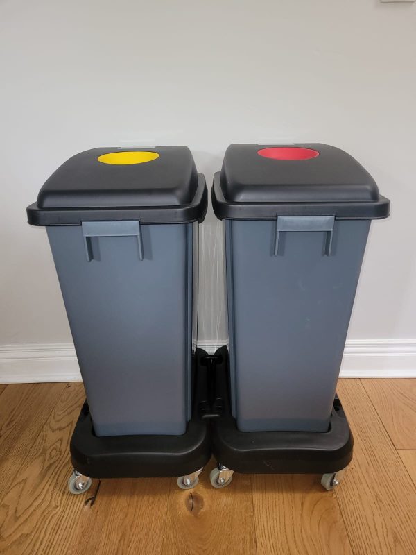 3 Environmentally sensitive recycle bins on Wheels. - Image 4