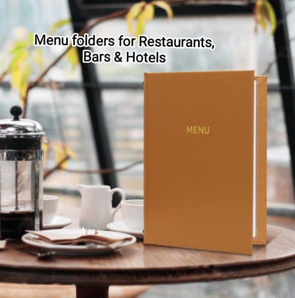 High quality A4 buckram style menu cover - Image 2