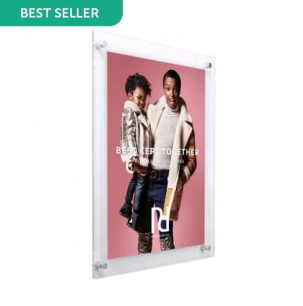 Supervue Acrylic Wall Mounted frame Kit available in 6 different sizes. A5 - A0 - Image 2