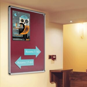 Lockable Notice Board for wall mounting