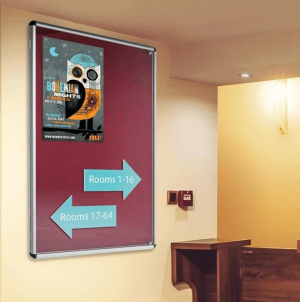 Lockable Notice Board for wall mounting