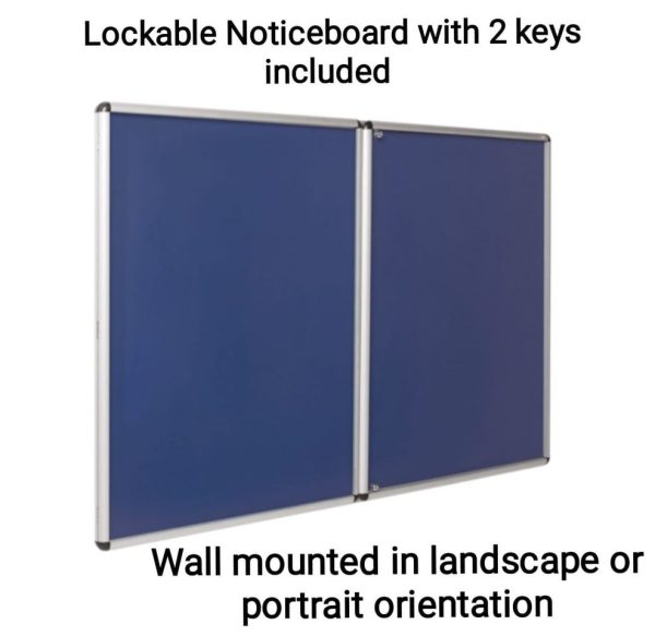 Lockable Notice Board for wall mounting - Image 11