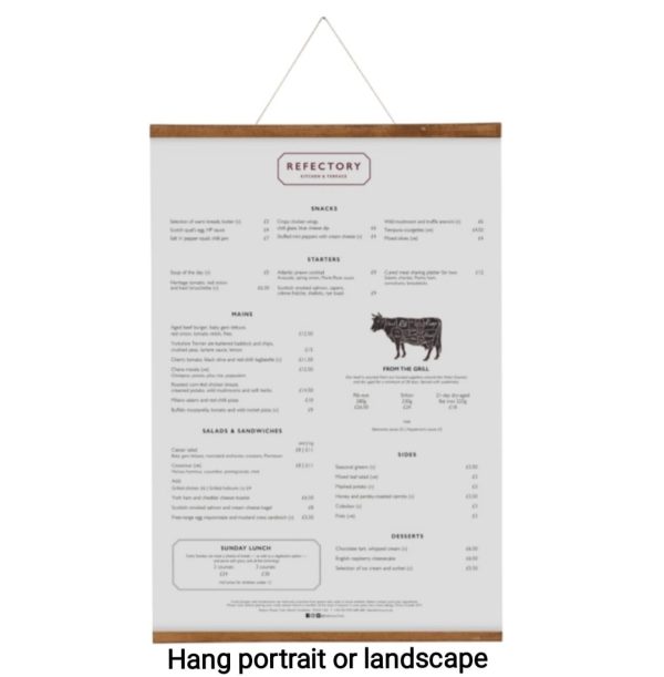 Wooden Magnetic Poster Hanger - Image 3