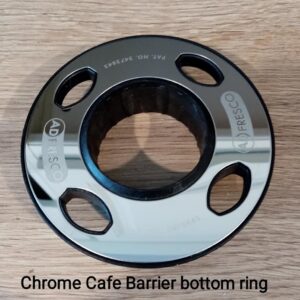Chrome Cafe barrier bottom rings & end joining clips