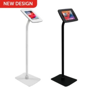 Secure Lockable iPad Holder available in black or white,