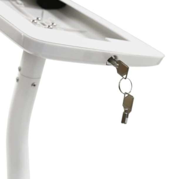 Secure Lockable iPad Holder available in black or white, - Image 6