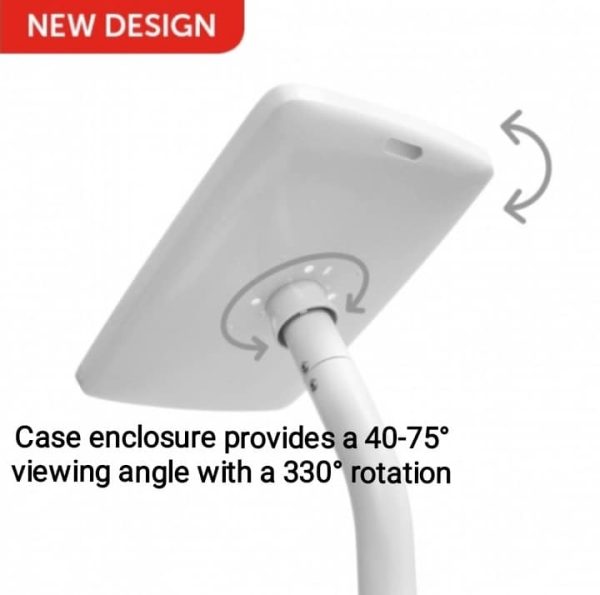Secure Lockable iPad Holder available in black or white, - Image 5