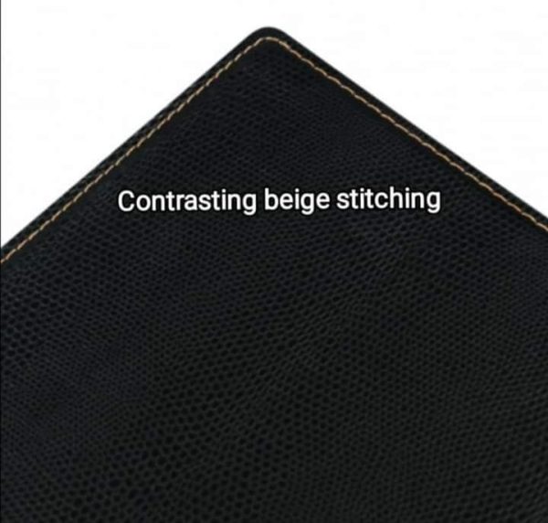 Contemporary Faux Leather Wine List Cover ideal for holding your drink menus. - Image 3