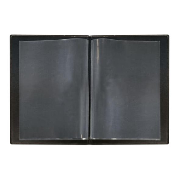 Contemporary Faux Leather Wine List Cover ideal for holding your drink menus. - Image 2