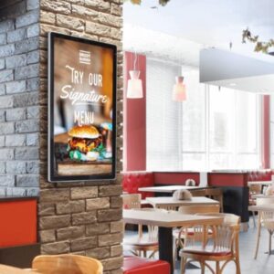 Wall Mounted Digital Advertising Screen with audio, video and image ability