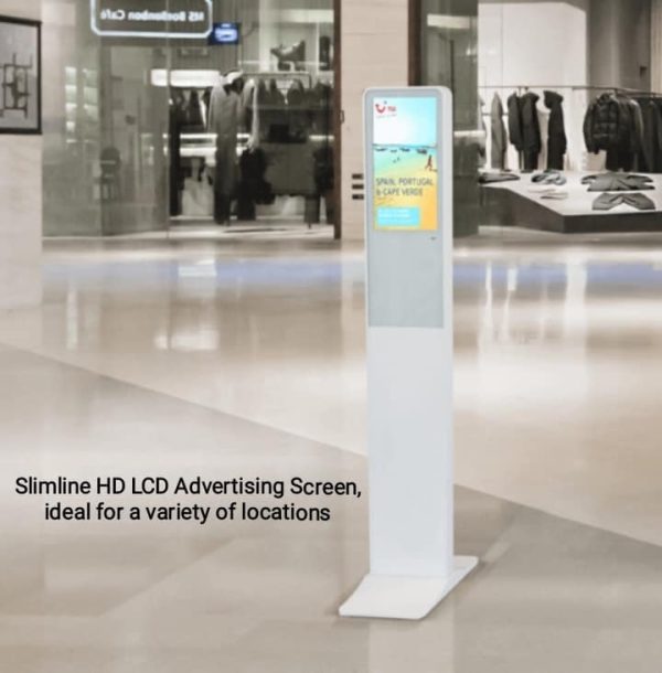 Slimline LCD Advertising Screen will grab your customers attention.