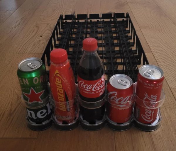Our new Universal Bottle or Can shelf pusher systems are Spring loaded for low-maintenance retail shelving & fridge shelving. - Image 6