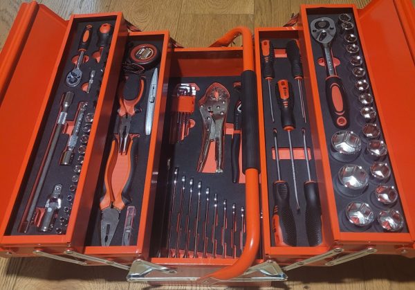 90 piece 5 Tier Cantilever Toolbox full of Tools - Image 8