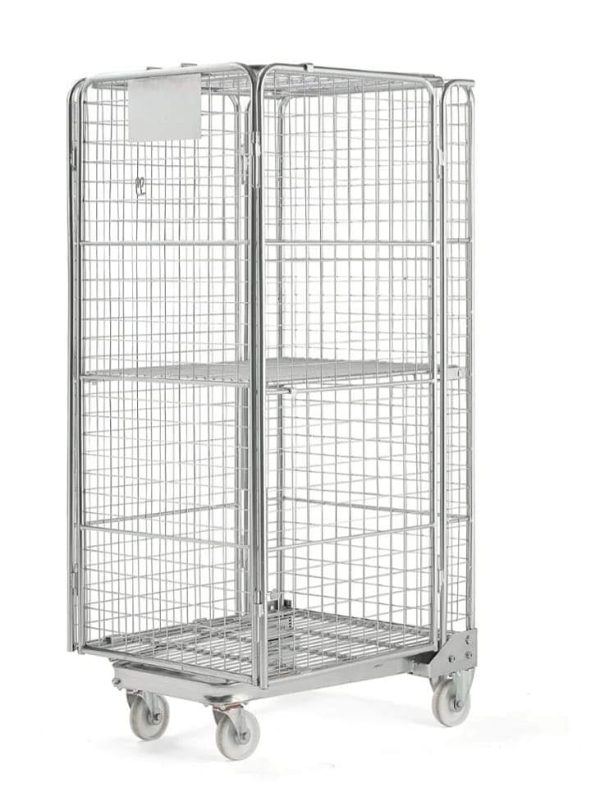 Roll container, Nesting roll cage 400 kg load, 825mm x 720mm x 1715mm