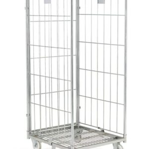 Roll Container, 3 sided roll cage 400 kg load, 720mm x 800mm x 1800mm