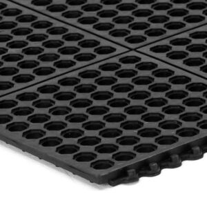 Extremely durable modular mat with drainage