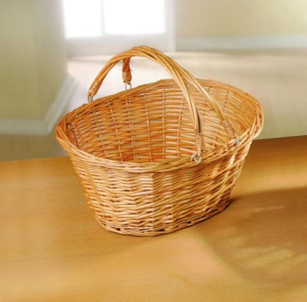 Solid Willow Shopping Baskets "NATURE"