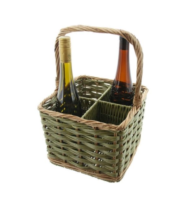 Our new Bottle Basket "Washed Green" is available in 2 Styles - Image 2