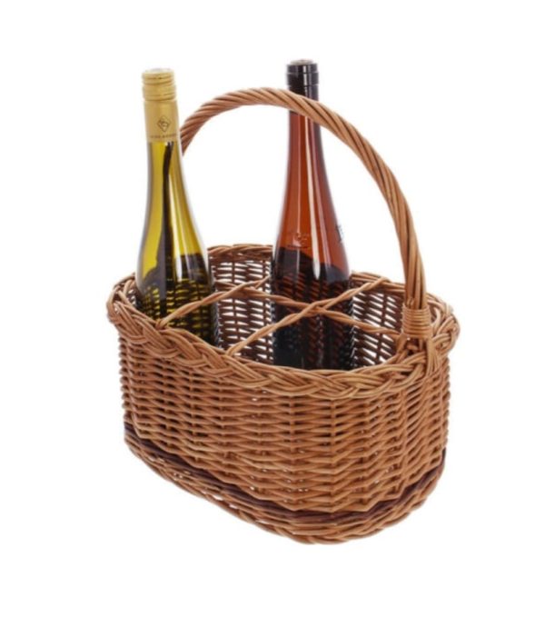 Wine Bottle Basket "Rustico"