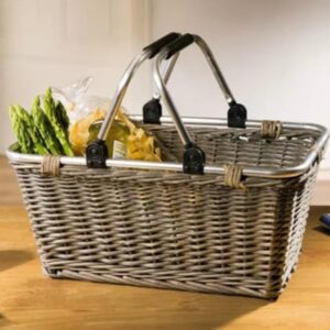 Grocery Basket "Shopping" in willow, plaited