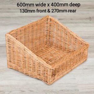 Our new Sloping Baskets with front access & tall back starts at €29.00