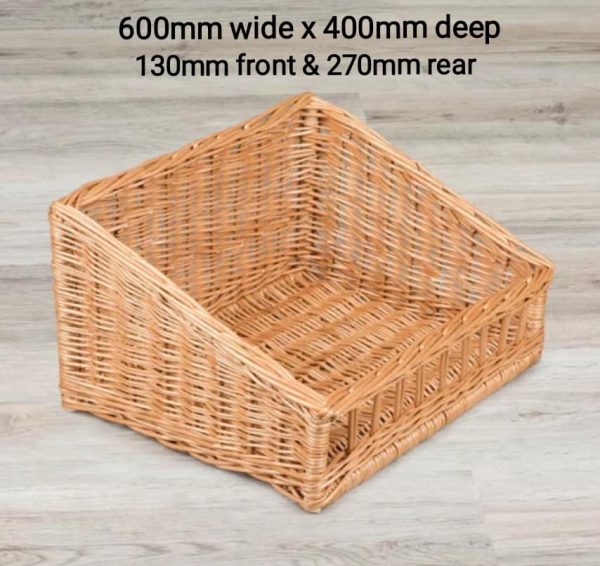 Our new Sloping Baskets with front access & tall back starts at €29.00