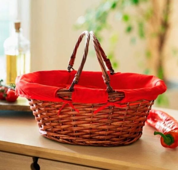 Our new Shopping Basket "Red/Brown"