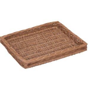 Shallow Wicker Display Tray