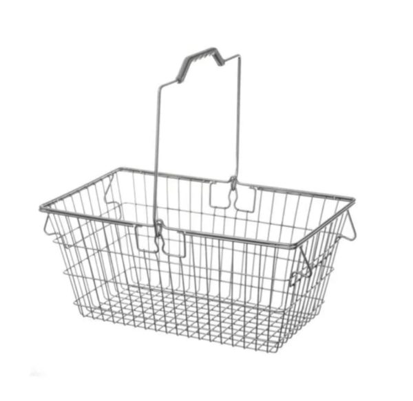 20 Litre Chrome Plated Shopping Basket