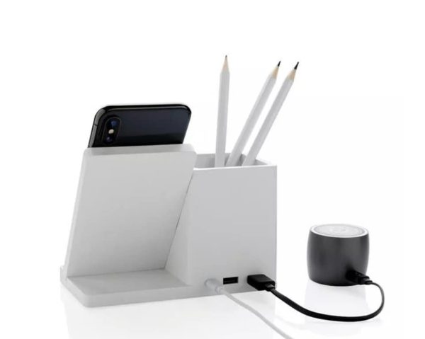 Ontario 5W mobile phone Wireless Charger with Pen Holder - Image 2