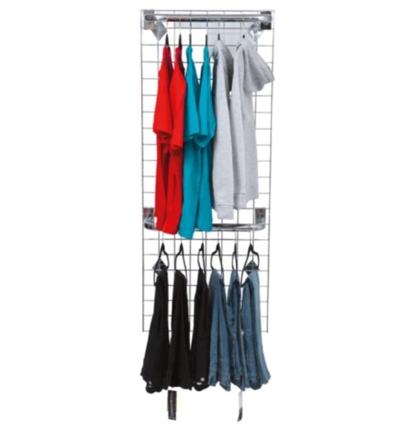 6ft Polished Chrome Gridwall Hanging Display Kits - Image 3