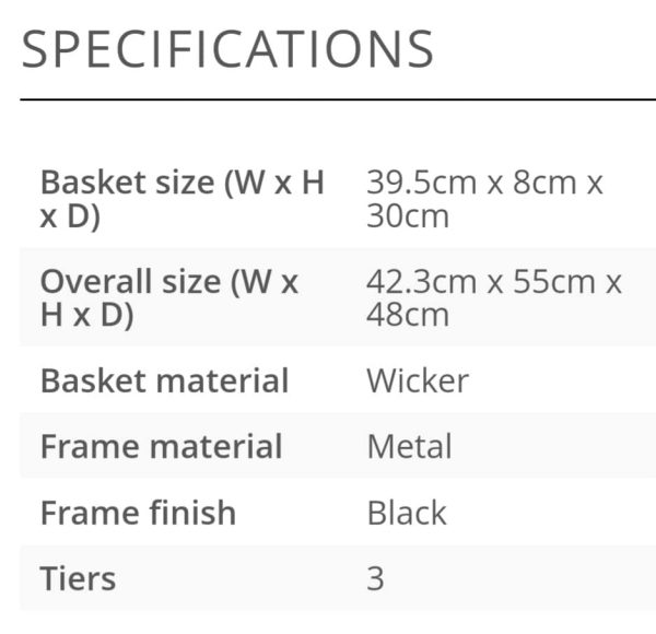 Our new Countertop Tiered Wicker Basket Display - Image 8