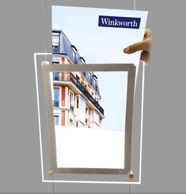 Energy-efficient Double Sided Cable Kit Window Displays with illuminated poster pockets - Image 9