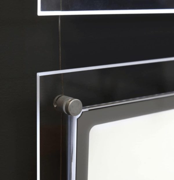 Energy-efficient Double Sided Cable Kit Window Displays with illuminated poster pockets - Image 10