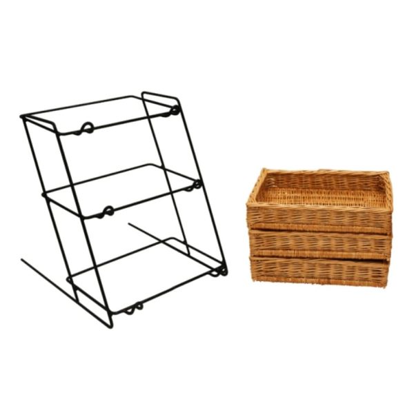 Our new Countertop Tiered Wicker Basket Display - Image 6