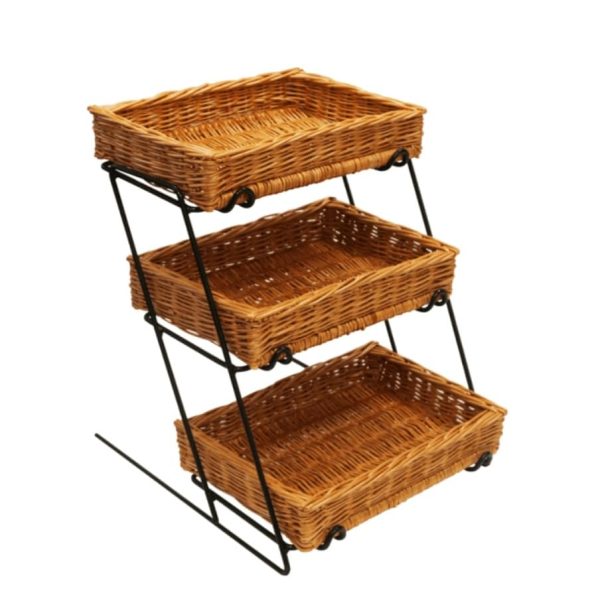 Our new Countertop Tiered Wicker Basket Display - Image 7