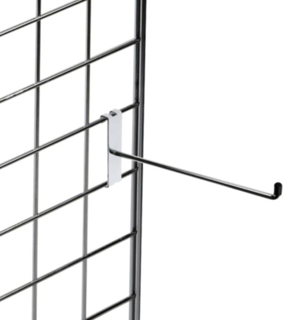 Chrome Gridwall Single Prong Hooks in five different lengths - Image 2