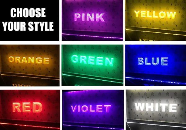 Garden Bar Personalized Illuminated Signs. - Image 3