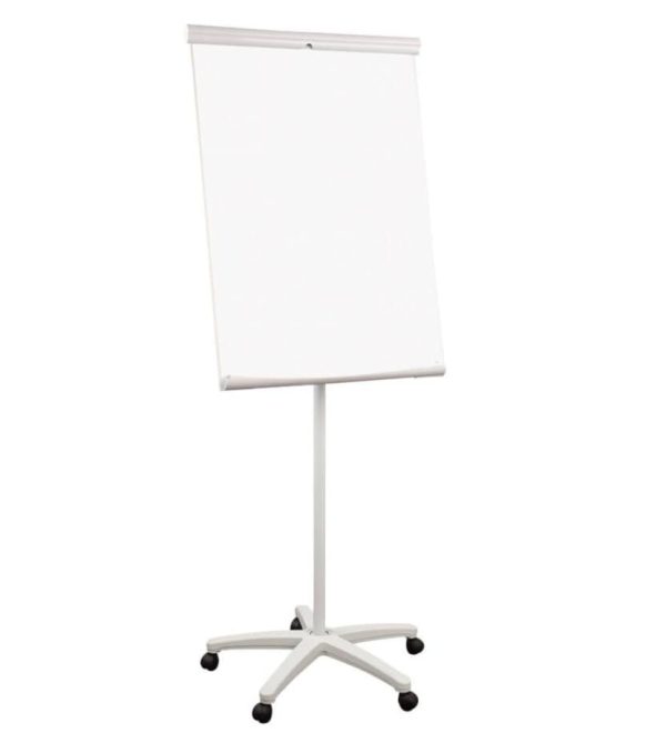 Magnetic whiteboard Flipchart in Silver with Extendable Arms 700mm x 1860mm