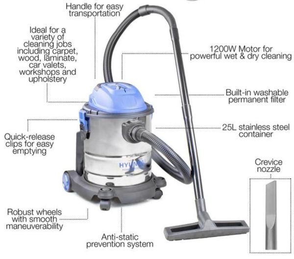 Our new 25 Liter 1200W 3-In-1 Wet & Dry Vacuum Cleaner. - Image 10