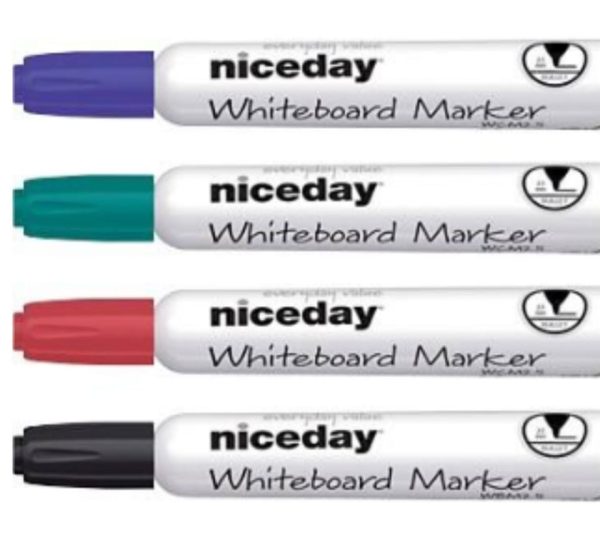 Whiteboard Marker Medium Bullet Assorted Pack of 4