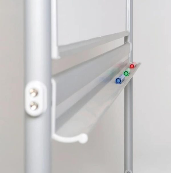 Revolving whiteboard on wheels with brakes. - Image 3