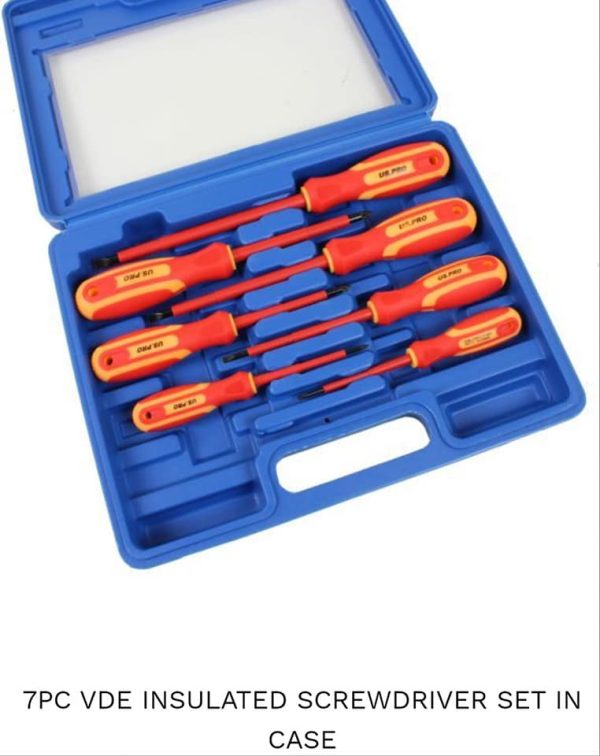 Our Professional 7 piece Insulated Electricians Screwdriver Set. - Image 6