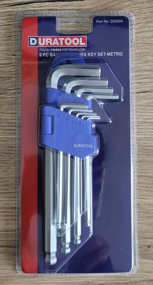 DURATOOL Hex Key Set - Image 2