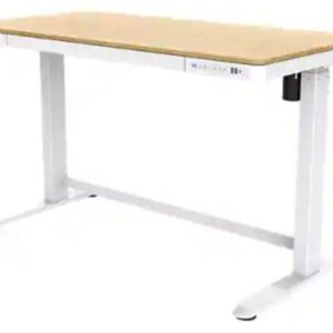 Euroseats Sit-Stand Workstation in Oak.