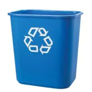 Recycling Blue 27 Litre Polyethylene Bin 380mm x 368mm x 265mm