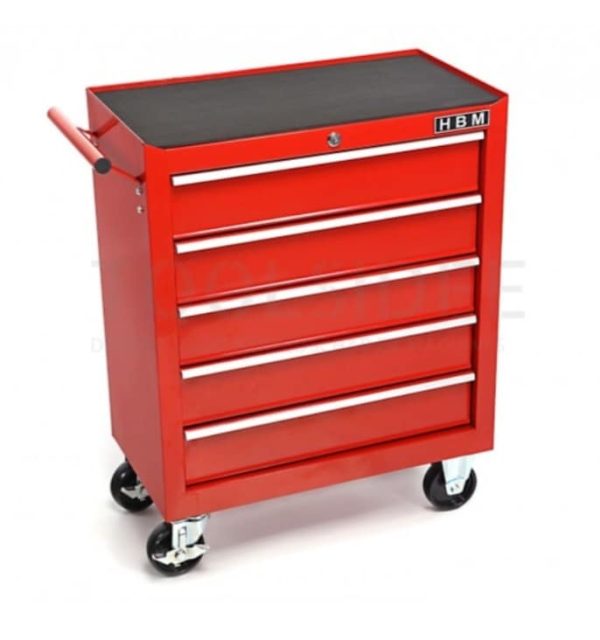 Small but neat HBM 5 drawer tool trolley.