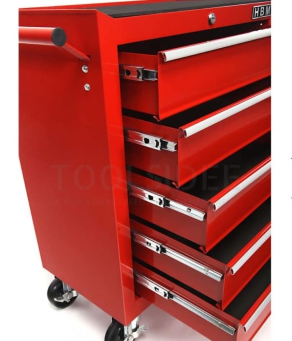 Small but neat HBM 5 drawer tool trolley. - Image 2