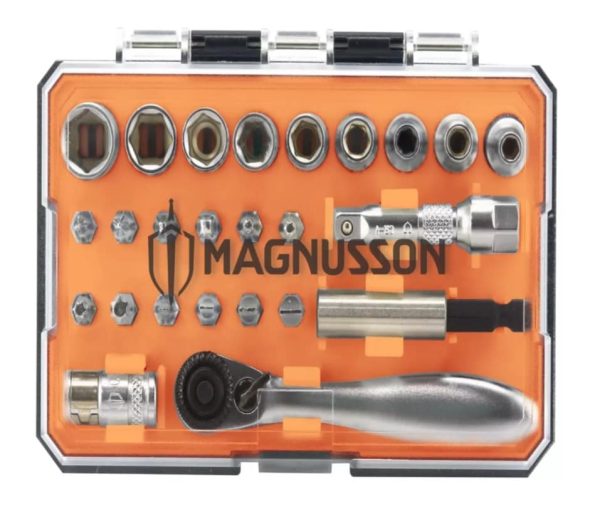 MAGNUSSON 1/4" DRIVE SOCKET SET 25 PIECES with 2 year warranty. - Image 2