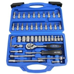 46 piece 1/4 Dr Metric Socket Set"